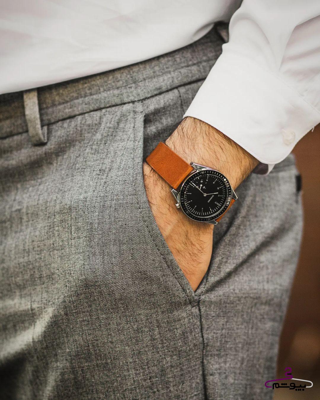 ساعت مچی مردانه Ray Legacy Leather Cognac